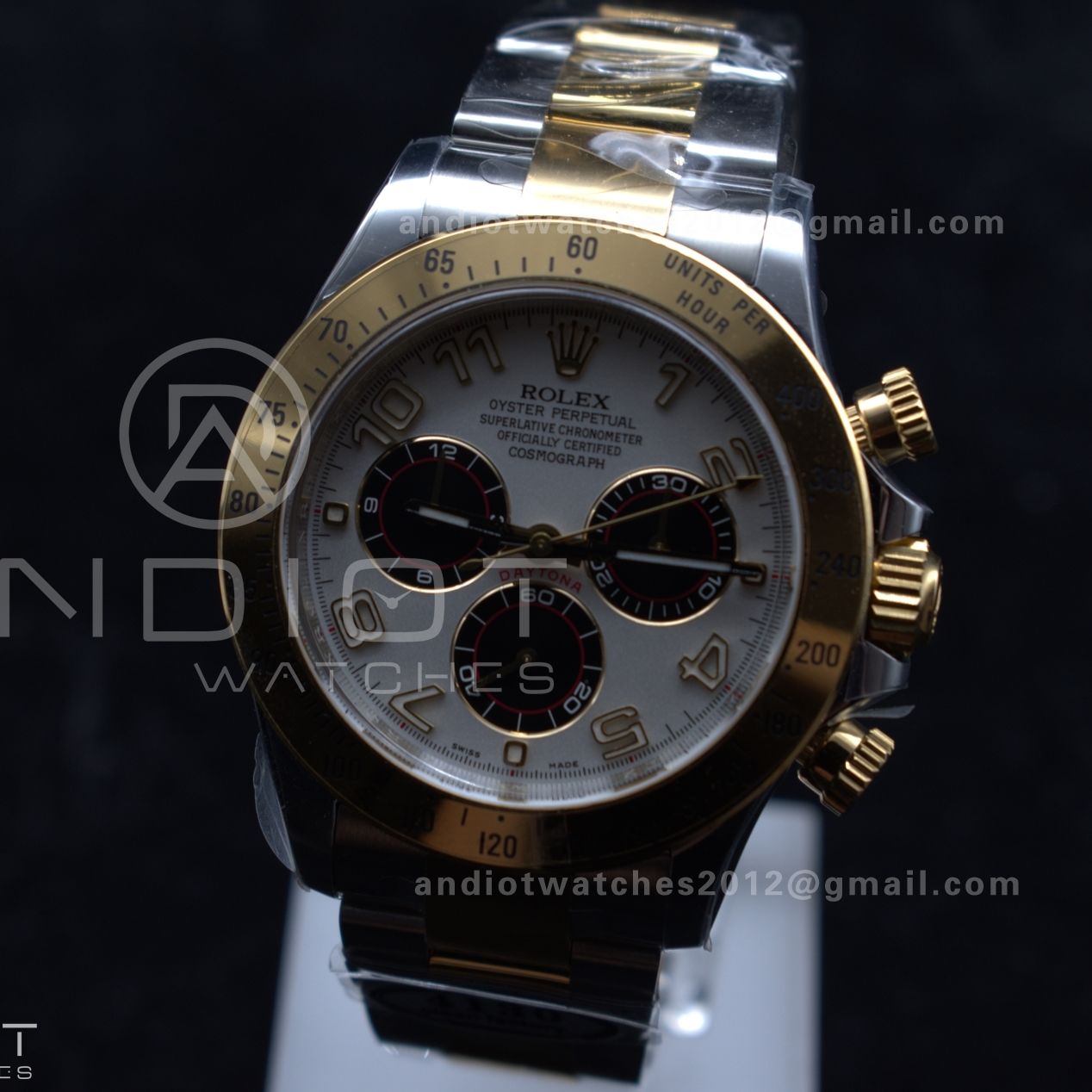 Daytona 116503 Clean 1:1 Best Edition White Dial Arabic Markers on SS/YG Bracelet SA4130 V2